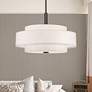 2_Monroe 18" Wide English Bronze Double Drum Pendant Light