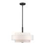 5_Monroe 18" Wide English Bronze Double Drum Pendant Light more views