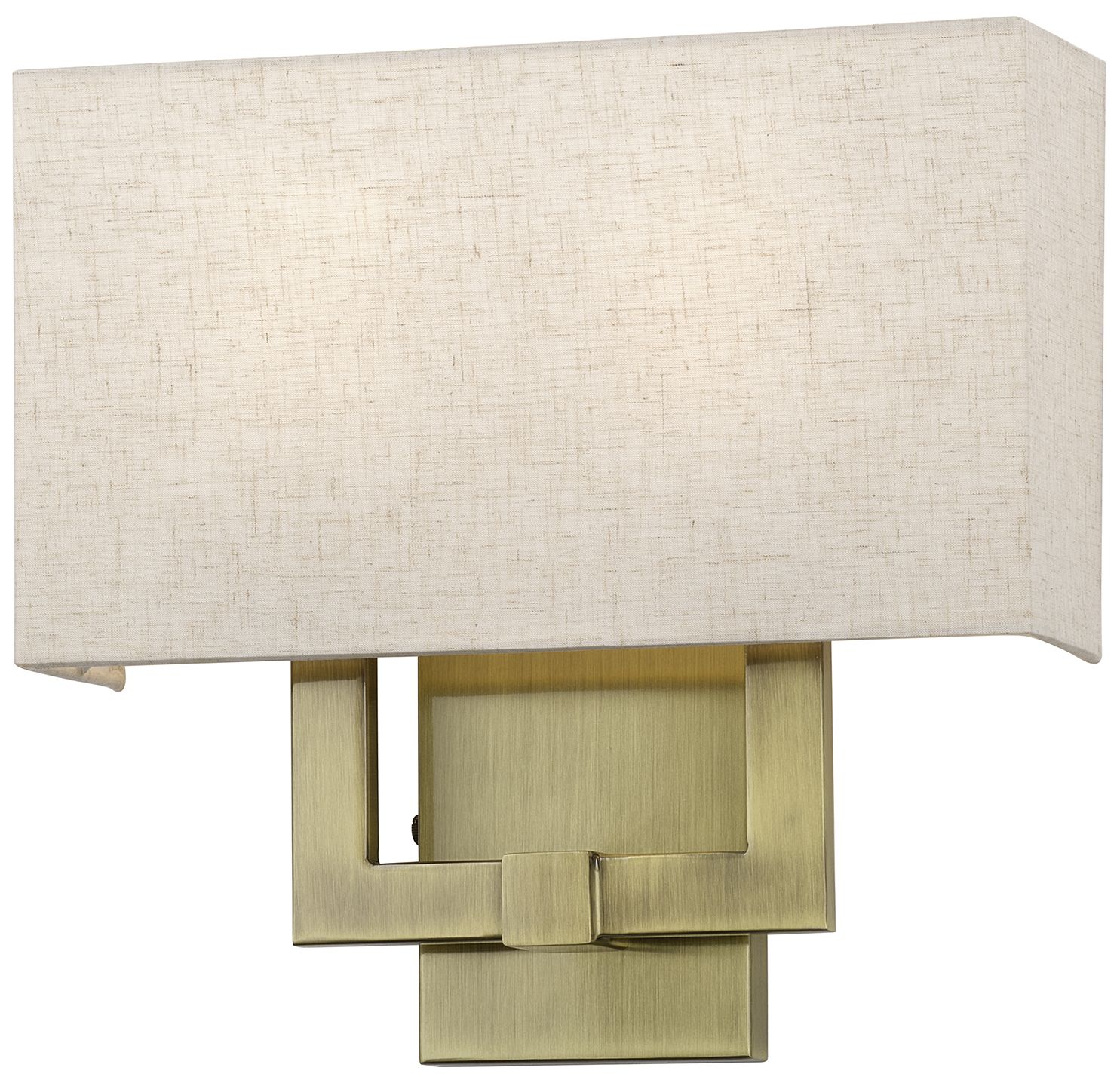 Image 2 Monroe 2 Light Antique Brass ADA Sconce