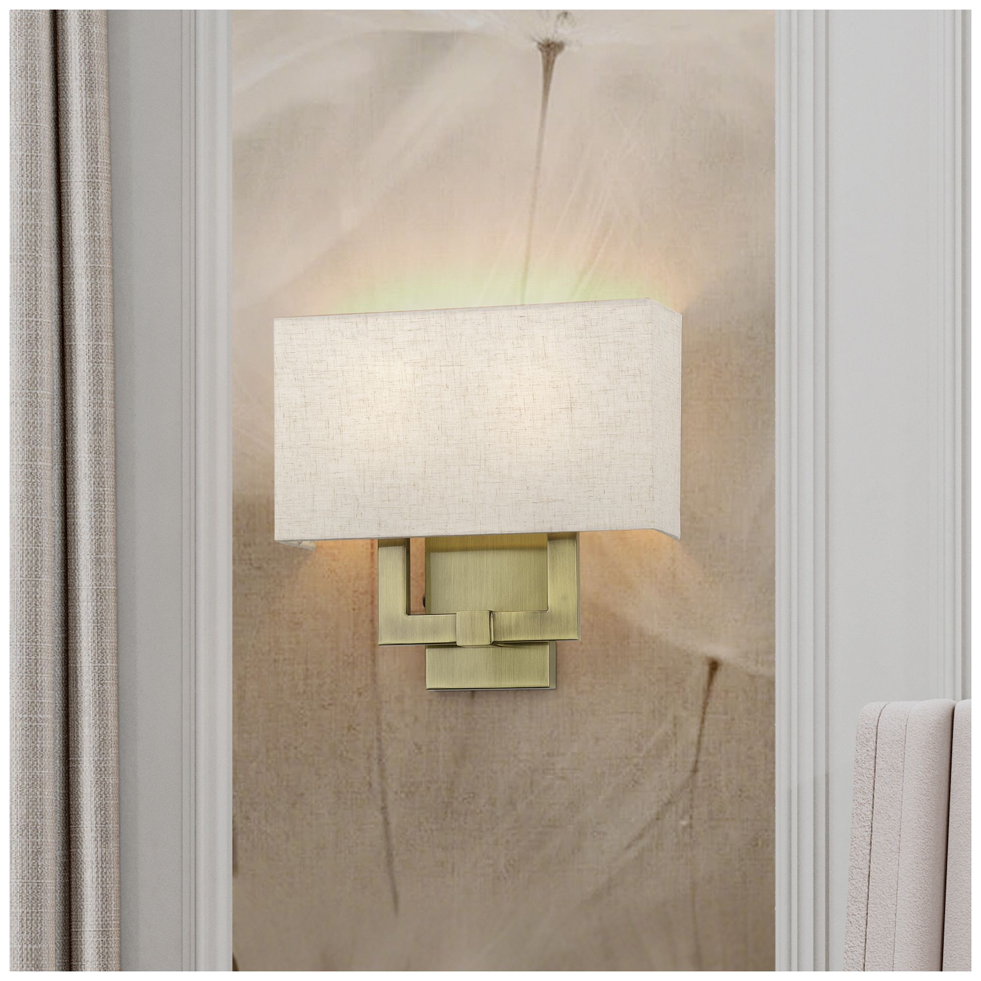 Monroe 2 Light Antique Brass ADA Sconce