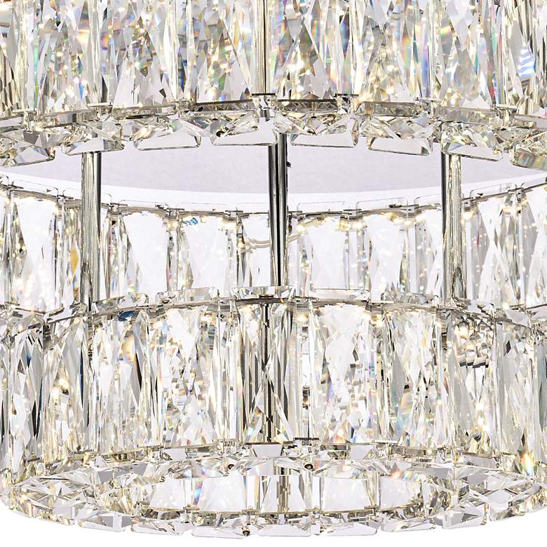 Image 3 Monroe 22" Wide Chrome LED Ceiling Light more views