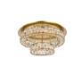 Monroe 22" Wide Gold and Clear Crystal LED Ceiling Light