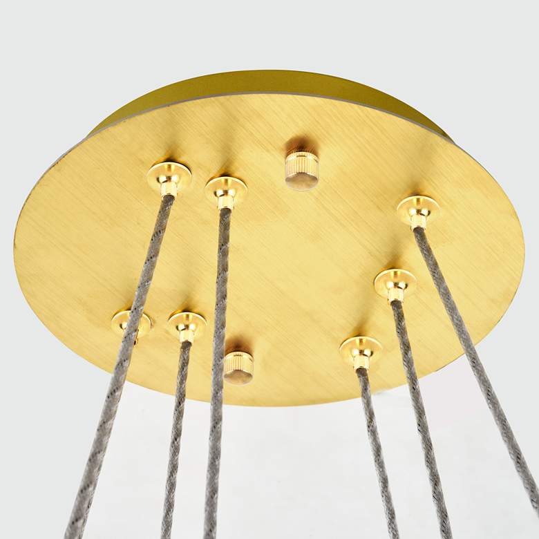 Image 4 Monroe 23 1/2" Wide Gold and Crystal 2-Tier LED Chandelier more views