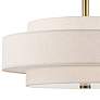 Thumbnail4 of Monroe 24" Wide Antique Brass Triple Drum Pendant Light more views