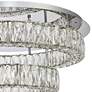 Monroe 25 1/2" Wide Chrome 2-Ring LED Chip Ceiling Light