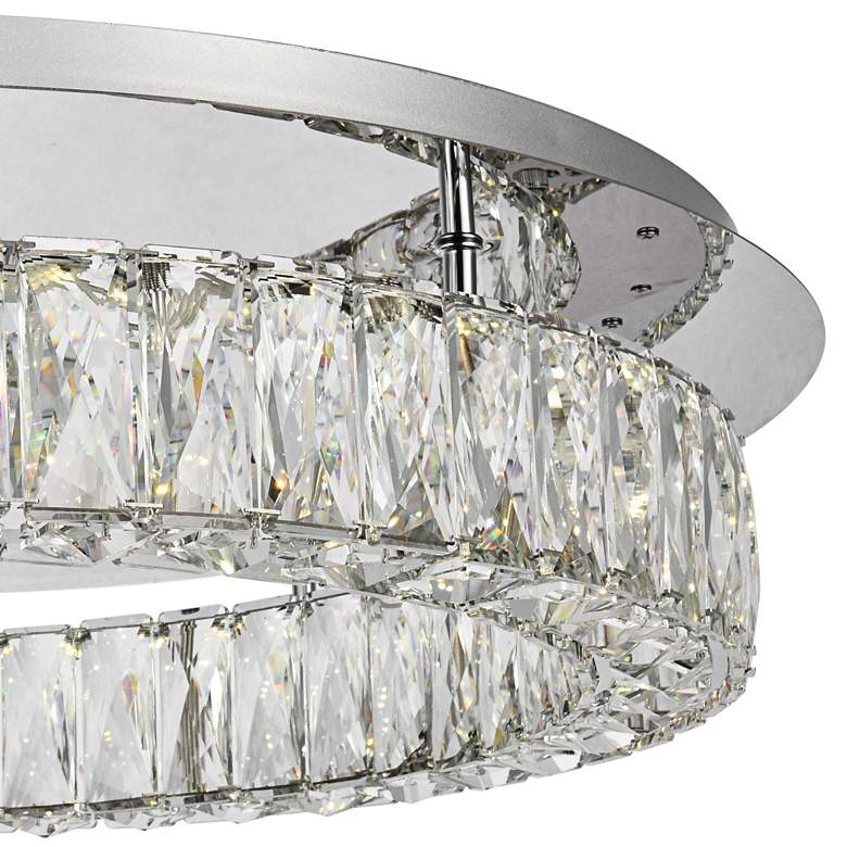 Image 2 Monroe 25 1/2 inch Wide Chrome LED Chip Ceiling Light more views
