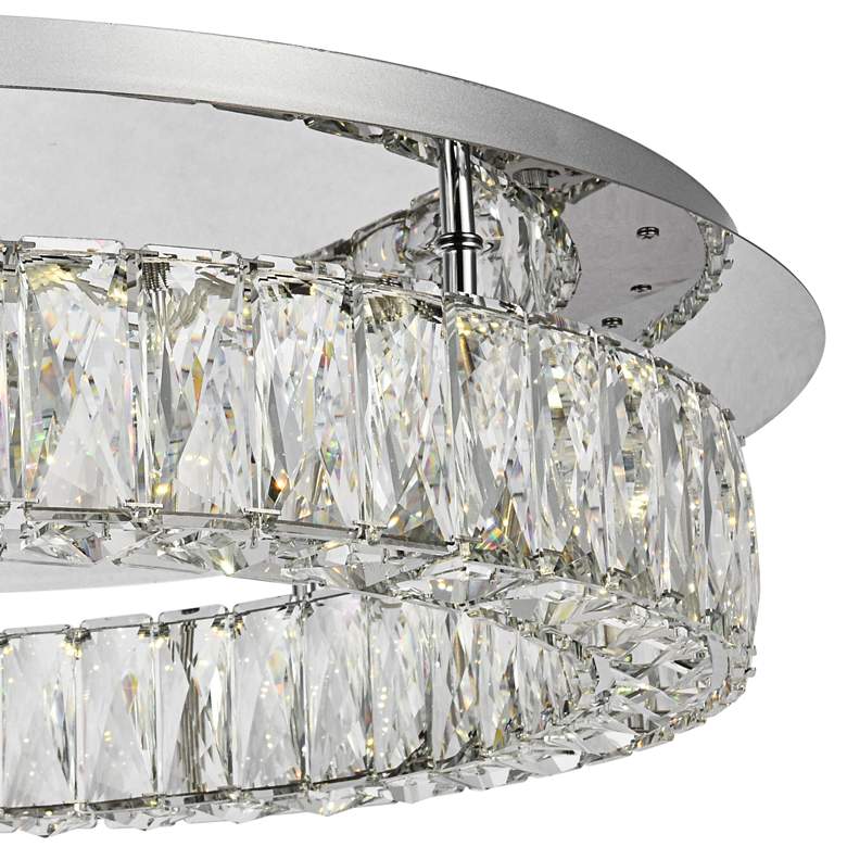 Image 2 Monroe 25 1/2" Wide Chrome LED Chip Ceiling Light more views