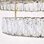 Monroe 25 1/2"W Gold and Crystal 2-Tier LED Ceiling Light