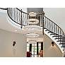 2_Monroe 25" Led Five Ring Chandelier In Black more views