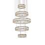3_Monroe 25" Led Five Ring Chandelier In Black more views