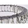 5_Monroe 25" Led Five Ring Chandelier In Black more views