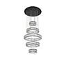 7_Monroe 25" Led Five Ring Chandelier In Black more views