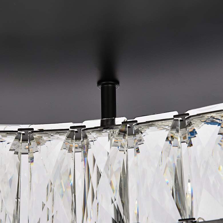 Image 6 Monroe 26" Wide Black Crystal LED Ceiling Light more views
