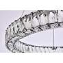 7_Monroe 26" Wide Black Crystal LED Ring Pendant Light more views