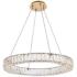 Monroe 26" Wide Gold and Crystal LED Pendant Light