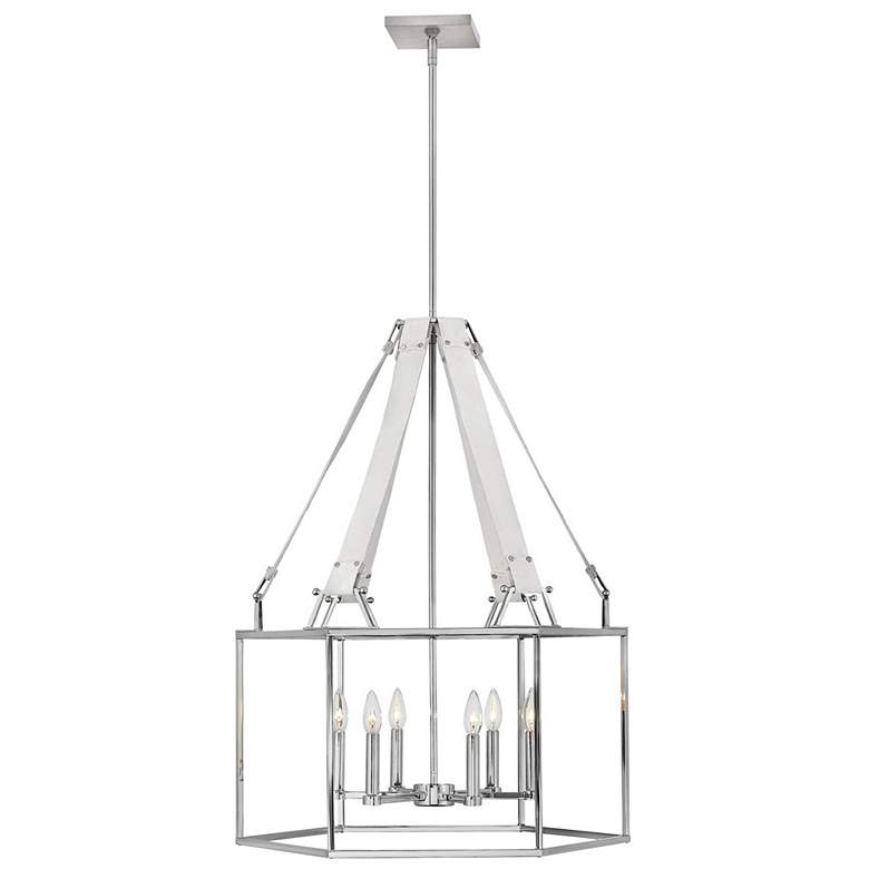 Image 1 Monroe 26" Wide Nickel Chandelier by Hinkley Lighting