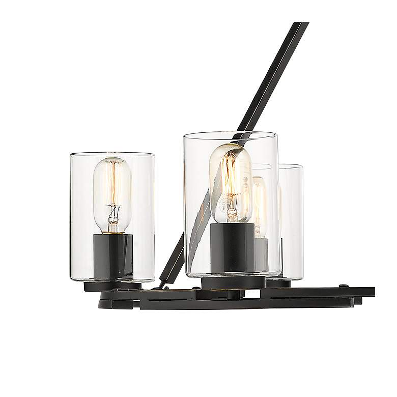 Image 3 Monroe 28 3/4" Wide Matte Black 6-Light Chandelier more views