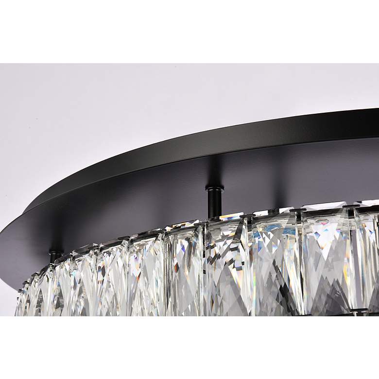 Image 5 Monroe 30 inch Led Double Flush Mount In Black more views