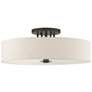 3_Monroe 30" Wide English Bronze Drum Ceiling Light