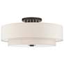 3_Monroe 30" Wide English Bronze Drum Ceiling Light