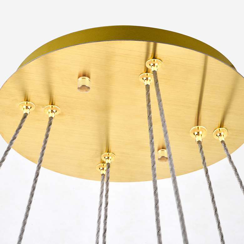 Image 6 Monroe 31 1/2" Wide Gold and Crystal 2-Tier LED Chandelier more views