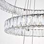 Monroe 31 1/2" Wide Gold and Crystal 3-Tier LED Chandelier