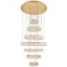 Monroe 33 1/2" Wide Gold and Crystal 7-Tier LED Chandelier