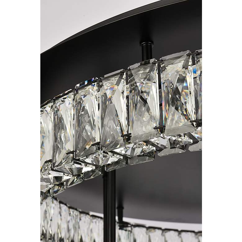 Image 7 Monroe 33 inch Led Double Flush Mount In Black more views
