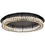 1_Monroe 33" Wide Black and Clear Crystal LED Ceiling Light