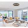 2_Monroe 33" Wide Black and Clear Crystal LED Ceiling Light more views