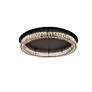3_Monroe 33" Wide Black and Clear Crystal LED Ceiling Light more views