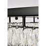 5_Monroe 33" Wide Black and Clear Crystal LED Ceiling Light more views