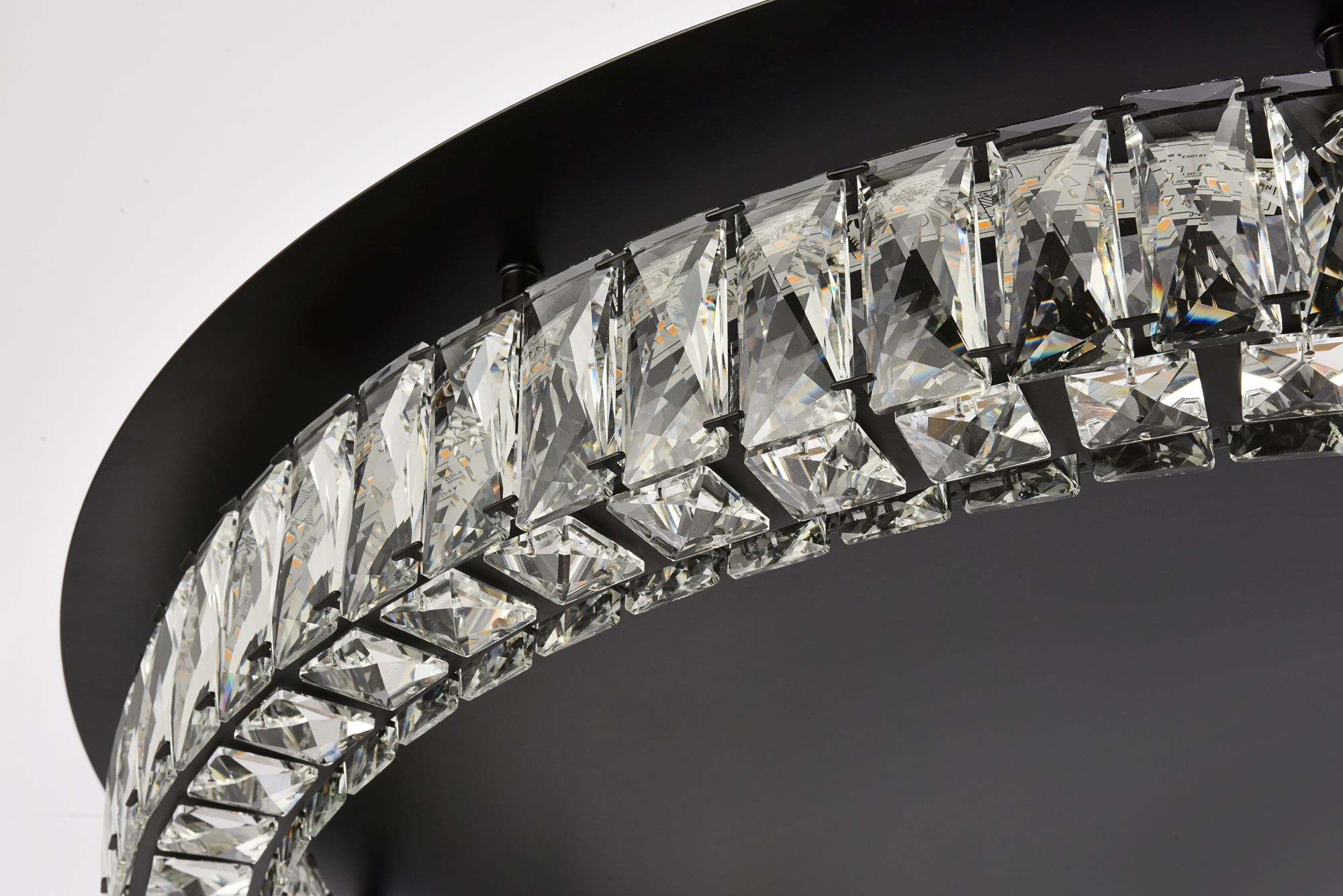 Image 6 Monroe 33" Wide Black and Clear Crystal LED Ceiling Light more views
