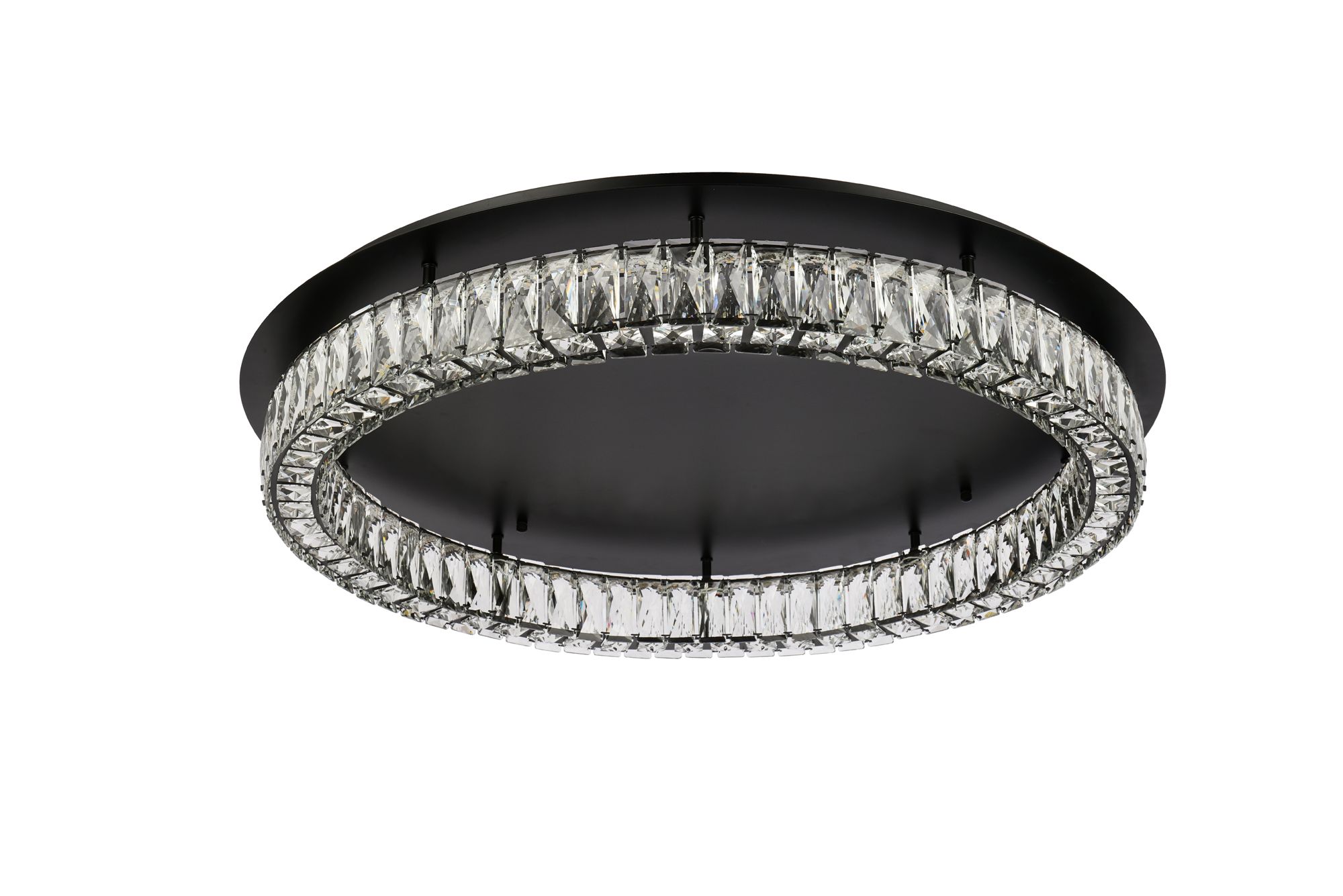 Image 7 Monroe 33" Wide Black and Clear Crystal LED Ceiling Light more views