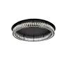 7_Monroe 33" Wide Black and Clear Crystal LED Ceiling Light more views