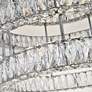 Thumbnail4 of Monroe 34" Wide Chrome and Crystal 2-Tier LED Ceiling Light more views