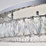 Monroe 34" Wide Chrome and Crystal LED Ceiling Light