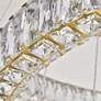 Monroe 34" Wide Gold and Crystal 7-Tier LED Chandelier
