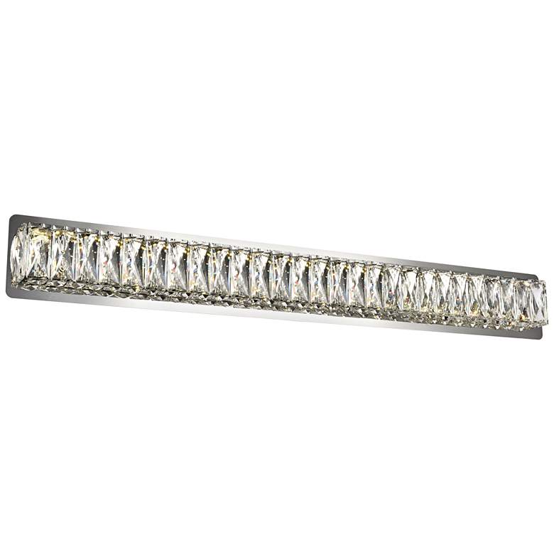 Image 2 Monroe 35 1/2 inch Wide Chrome LED Bath Light more views