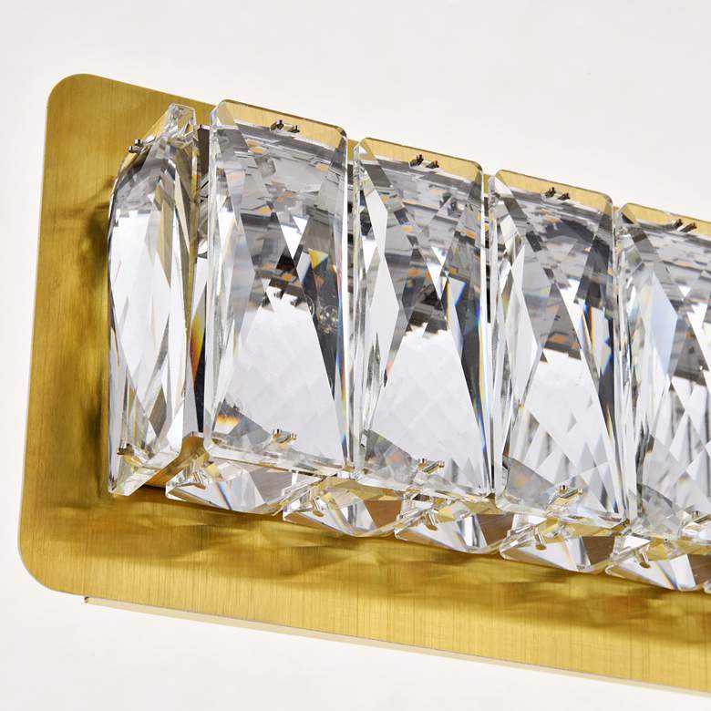 Image 3 Monroe 35 1/2" Wide Gold and Crystal LED Bath Light more views