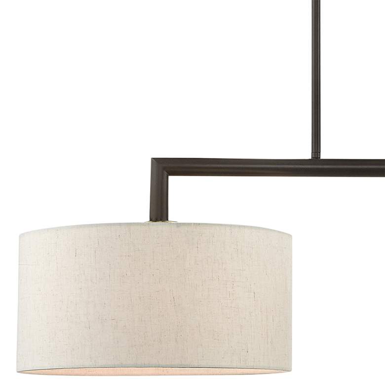 Image 4 Monroe 35"W English Bronze 2-Light Linear Chandelier more views