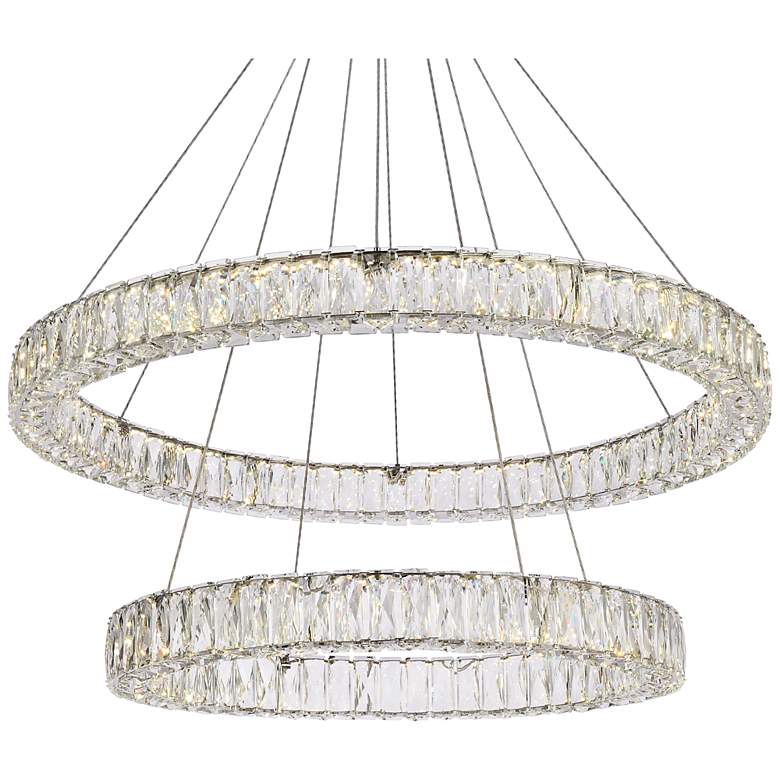 Image 7 Monroe 36 inch Led Double Ring Chandelier more views
