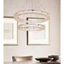 3_Monroe 36" Wide Gold 2-Light LED Tiered Ring Chandelier more views