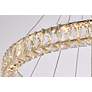 6_Monroe 36" Wide Gold 2-Light LED Tiered Ring Chandelier more views