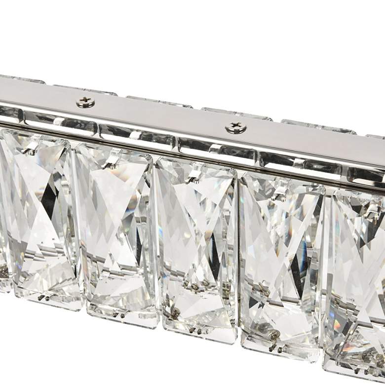 Image 3 Monroe 38 3/4" Wide Crystal LED Kitchen Island Light Pendant more views