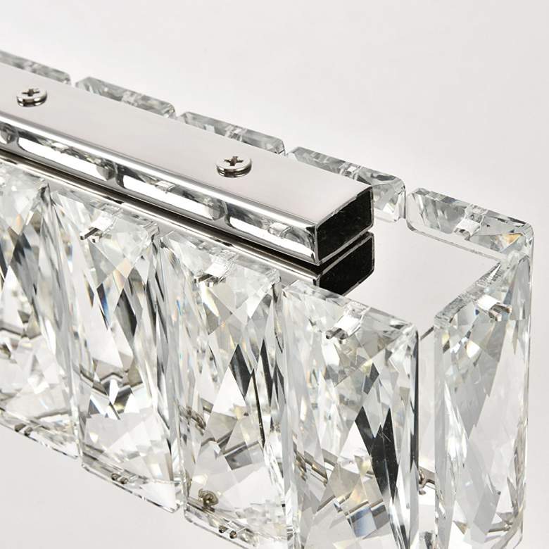 Image 4 Monroe 38 3/4" Wide Crystal LED Kitchen Island Light Pendant more views