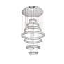 7_Monroe 40" Led Seven Ring Chandelier more views