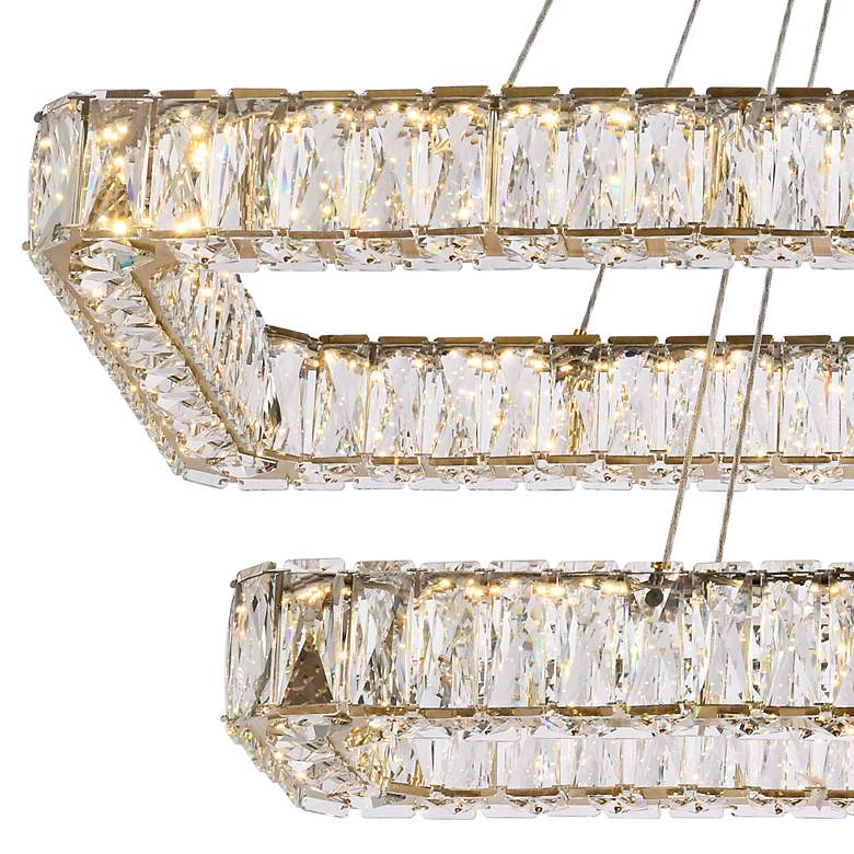 Image 3 Monroe 41 1/4" Wide Gold 2-Light LED Chandelier more views