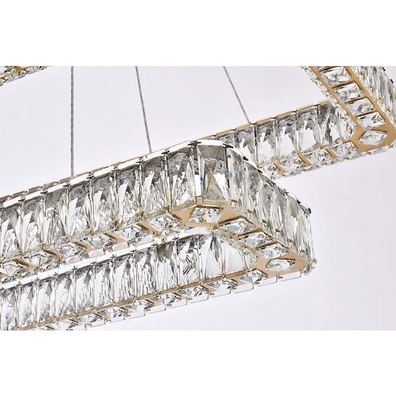 Image 6 Monroe 41 1/4" Wide Gold 2-Light LED Chandelier more views