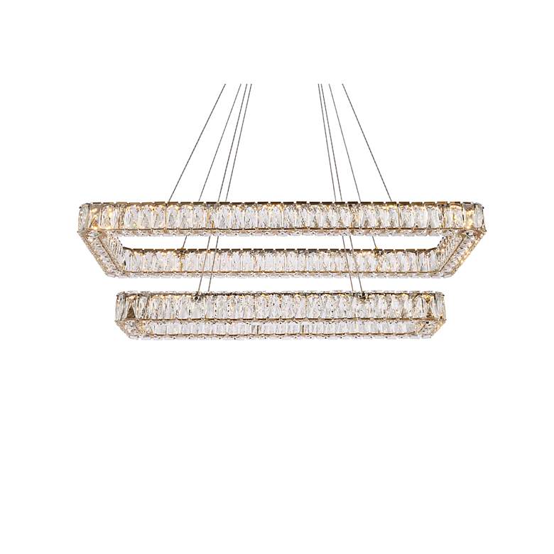 Image 7 Monroe 41 1/4" Wide Gold 2-Light LED Chandelier more views